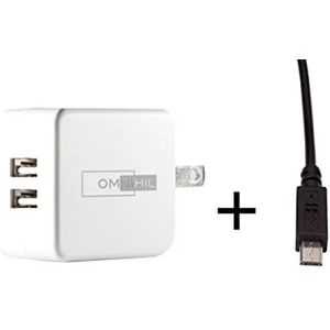 omnihil 2-Port USB w/(15ft) USB cargador cable para kuppet 20000 mAh Power Bank