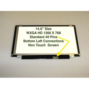 LG LP140WH2 (TL) (A1) – Pantalla para computadora portátil 14 WXGA HD 1366 X 768 Slim LED Glare