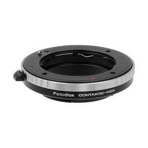 Fotodiox – Adaptador de montura Contax G telémetro lente para Sony Alpha E-Mount cuerpo de la cámara sin espejo con enfoque Dial de control integrado