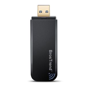 BrosTrend AC1 adaptador de red Wi-Fi, USB, 1200 Mbps, banda doble, AC, 5 GHz, Wi-Fi, velocidad de 867 Mbps, 2.4 GHz, 300 Mbps, para computadora de esc