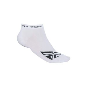 FLY Racing Unisex-Adult no show – Calcetines (Blanco/Negro, Large/X-Large)