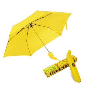 Paraguas de lluvia solar UM-Banana plegable amarillo paraguas protección UV para actividades al aire libre Fancy Gifts ~ nosotros pagamos su impuesto