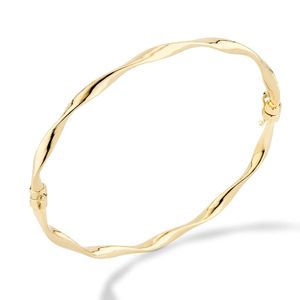 MiaBella - Pulsera de plata de ley con bisagras trenzadas italianas de oro de 18 quilates para mujeres, niñas, de 7 a 8 pulgadas