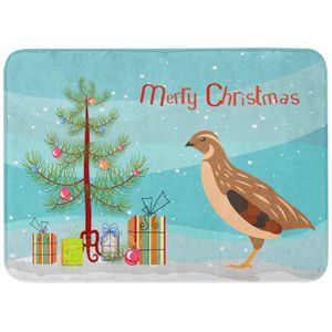 Caroline 's Treasures dorado Phoenix Quail Navidad alfombrilla de piso, 19" x 27", multicolor