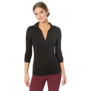 Icebreaker Merino WMNS 175 Everyday Ls - Cremallera para mujer, color negro, talla XS