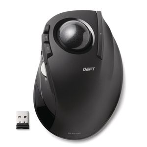 Ratón Inalámbrico Trackball Con Dedo Índice Elecom, Tamañ...