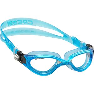 Cressi Flash lente transparente anteojos de natación, Azul/Azul