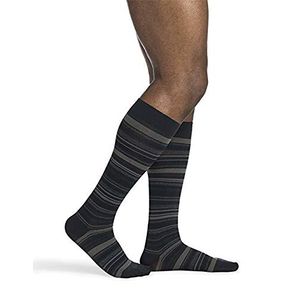 Sigvaris para hombre microfibra tonos 183 pantorrilla alta calcetines de compresión 15 – 20 mmHg, B, 1
