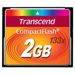 Transcend 2 GB 133 X tarjeta de memoria CompactFlash ts2gcf133