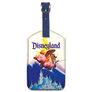 Pacifica Island Art - Etiqueta de equipaje de cuero sintético – Disneyland Dumbo