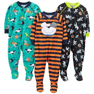 Alegrías sencillas de carters bebés y niños pequeños 3 pack pijamas de poliéster con cuello holgado