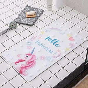 OOCC - Alfombrilla antideslizante para bañera de bebé con ventosas para tubo, ducha, diseño de patrón lindo para niños