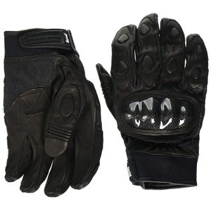 Potencia de viaje Grand National de los hombres Guantes de moto, Negro
