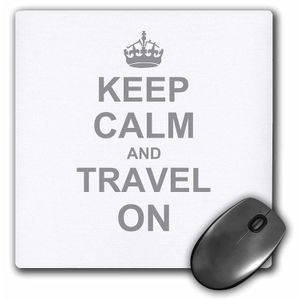 3dRose 8 X 8 X 0 25 inches Keep Calm And Travel On Carry On Globe Traveling World Traveler Regalos Funny Humor Mouse Pad (MP _ _ _ _ _ _ _ _ _ _ 15778