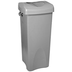 Rubbermaid comercial papelera intocable con Swing Combo de tapa, 2001584 de 23 galones, rectangulares, gris,
