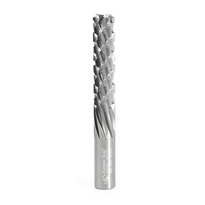 Amana Herramienta 46268 Solid carburo, corte fibra de carbono 1/2 Dia de corte x 2 – 1/8 X 1/2 Vástago de altura x 4 inch largo down-cut Router Bit