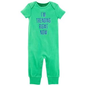 Carter's Baby Boys' I'm Trending Right Now Jumpsuit, 12 meses