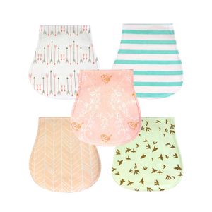 Paquete de 5 paños de algodón y microfibras para bebés