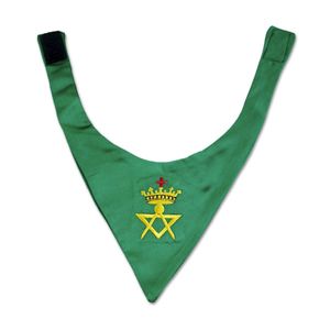 Masónico, intercambio de Cryptic Consejo Verde de seda Cravat