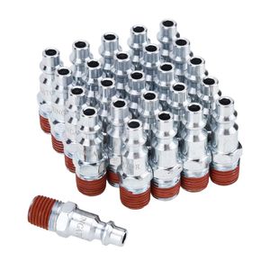 SUNGATOR - Tapón de aire industrial macho NPT de 1/4 pulgadas (25 unidades)