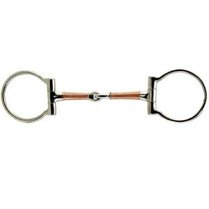 Coronet alambre de cobre Wound Snaffle Dee caballo BIT, 12,7 cm)