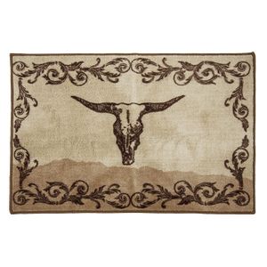 hiend Acentos Scroll con calavera Alfombra