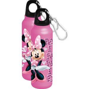 Disney Sassy corazones aluminio botella boca ancha rosa