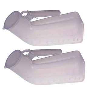 Buytra - Botella orinal portátil para hombre, 1000 ml, con tapa, para hospital, viaje, camping, viaje en carretera