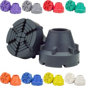 SureTip - Puntas para muletas y punta de bastón – 1 tamaño se adapta a todos los 3/4" 7/8" – Extremo agarre resistente tamaño universal muletas ejes m