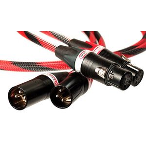 Better Cables SSXLRP-1-MF Serpiente de plata II Cable de audio XLR balanceado, 1 metro (3.28 .), Par estéreo (2 cables), High-End, Alto rendimiento, P