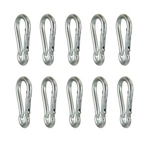 Fusion Climb 5/16" Tear Forma chapado en zinc Acero Inoxidable CARABINE mosquetón (10 unidades), color plateado