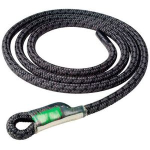 Cuerda Logic Split Tail bee-line Black 10 mm x 5 "g-spliced único ojo cuerda de los hombres, Negro, Small