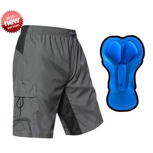 EZRUN - Pantalones cortos de ciclismo para hombre, acolchados en 3D, ligeros