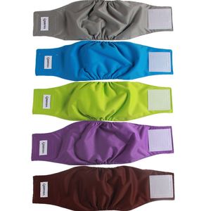 Vovcomfy Bandas para el vientre para perros machos (5 unidades), Premium lavable, reutilizable, pequeño perro, pañales a prueba de fugas para cachorro