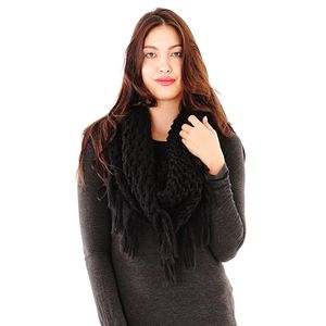shu-shi para mujer de punto infinity bufanda, Mohair acrílico, talla única