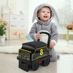 Tren Temi con riel, para montar, alimentado con pilas, para niños y niñas