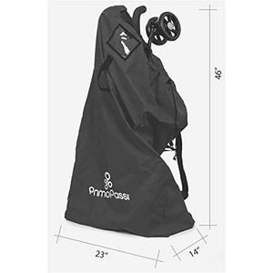 Primo Passi - Bolsa de viaje para cochecito, color negro