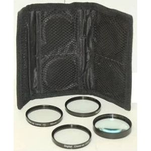 Sakar 52 mm Close-Up Set de filtro (+ 1, + 2, + 4 y + 10 diopters) Kit de ampliación – Metal Rim