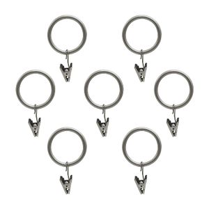 Clip Beme International anillos (juego de 7), plata