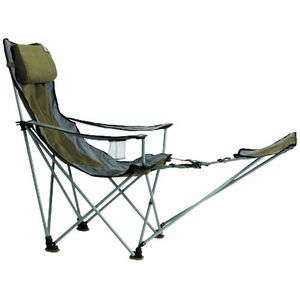 Travelchair Big Bubba – Silla de campamento plegable de espalda alta con reposapiés
