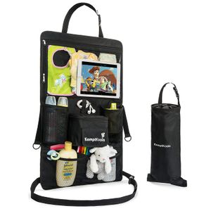 kemptkoala coche Organizador – 2017 grandes 27 x 17" Kick Mat Auto Asiento Trasero Protector De Lujo Con XL Soporte para Tablet