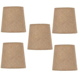 Upgradelights - Juego de 5 lámparas de araña de arpillera (5 pulgadas, 1.6 x 2.0 x 1.8 in)