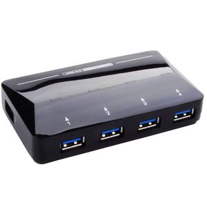 W · Z Super Velocidad concentrador USB 3.0 de 4 puertos USB 3.0 Cable Incluido compatible hacia atrás con USB 2.0, 1.1 y revisión 1.0 USB Hub de 3 pie