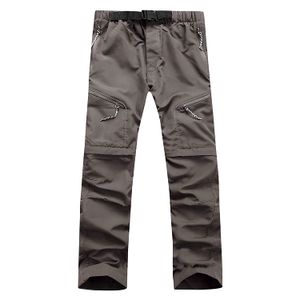 Aieoe - Pantalones cortos unisex de secado rápido, convertibles, para senderismo, deporte