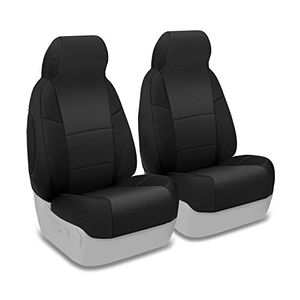 Coverking Custom Fit Front 5050 Funda de asiento con cubo para ciertos modelos de Toyota Tacoma Neoprene Black