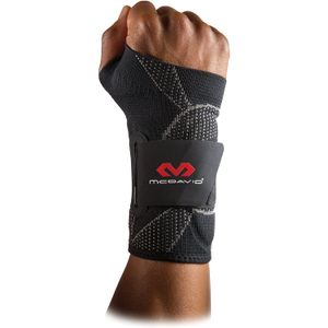 McDavid Elite - Muñequera elástica con refuerzo de gel y correas para soporte de muñeca y para aliviar el dolor de muñeca del túnel carpiano y la tend