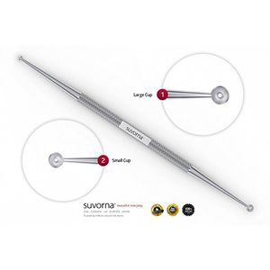 Suvorna Skinpal s50 - Blackheads Cleaner / Remover - Facial Comedone Extractor. Hecho con acero inoxidable de grado quirúrgico fácil de esterilizar. V