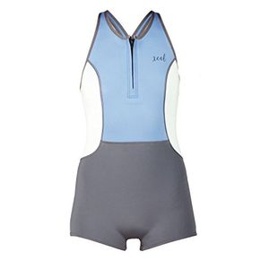 Xcel Grace 2/1 mm Crossback Boy Cut Shorty, faience blue/Cotton Candy/gunmetal, 10