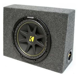 ASC Package Single 10" Kicker Sub Box Regular Cab Truck Subwoofer Enclosure C10 Comp 300 Watts Peak