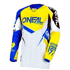 O 'Neal Unisex-Adult duro Wear Jersey Flow (Azul/Amarillo, XX-Large), 1 Pack